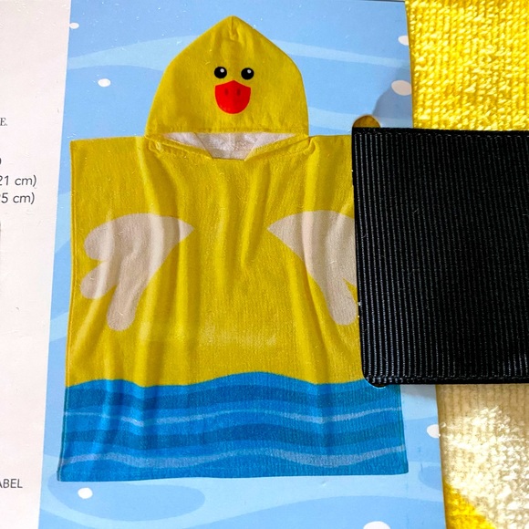 Modern Southern Home Other - NWT Baby Toddler Child Yellow Duck Hooded Beach Swim Bath Towel Pullover Poncho